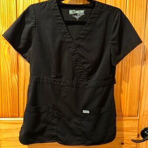 Barco Uniforms Black Professional Scrub Top